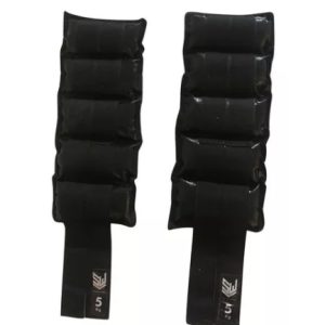 Caneleira / Tornozeleira - Peso De 1 kg a 5kg Preta Um Par