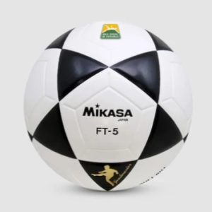 Bola Oficial de Futevôlei Mikasa FT-5 - Branca e Preta