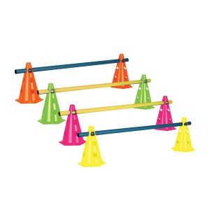 Cone para treino de agilidade com furo e barreira